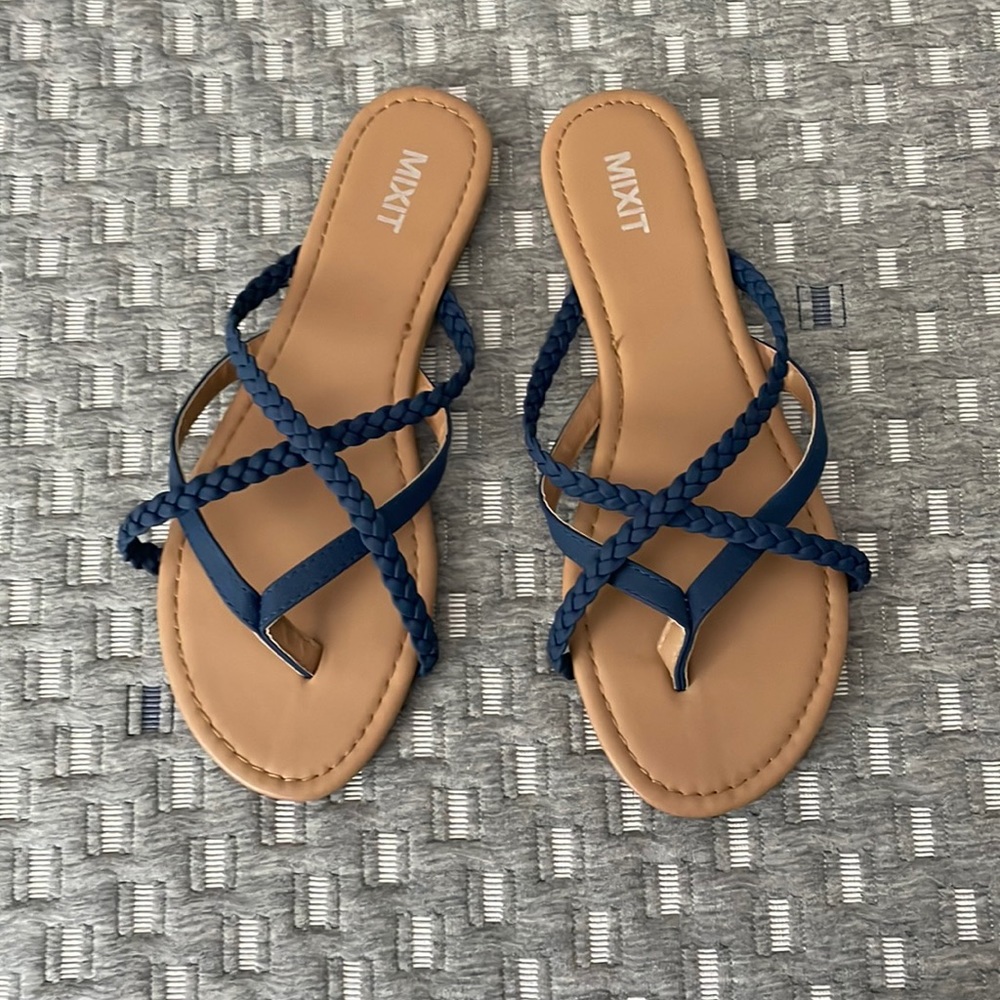Blue Flip Flops